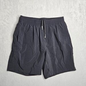 Bear Bottom Shorts Mens Medium Black Nylon 7" Inseam Adjustable Pockets Gym